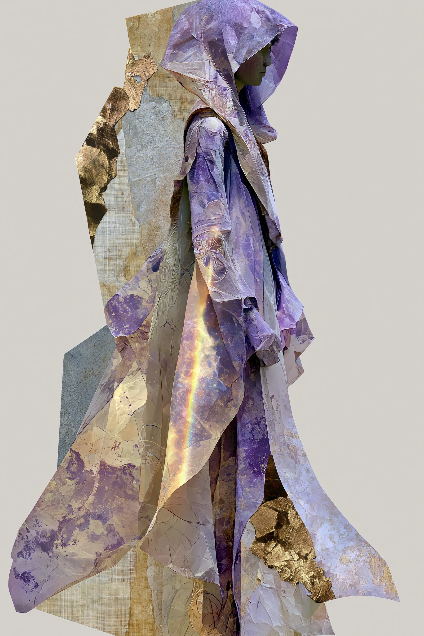 Experimental draped textile garment