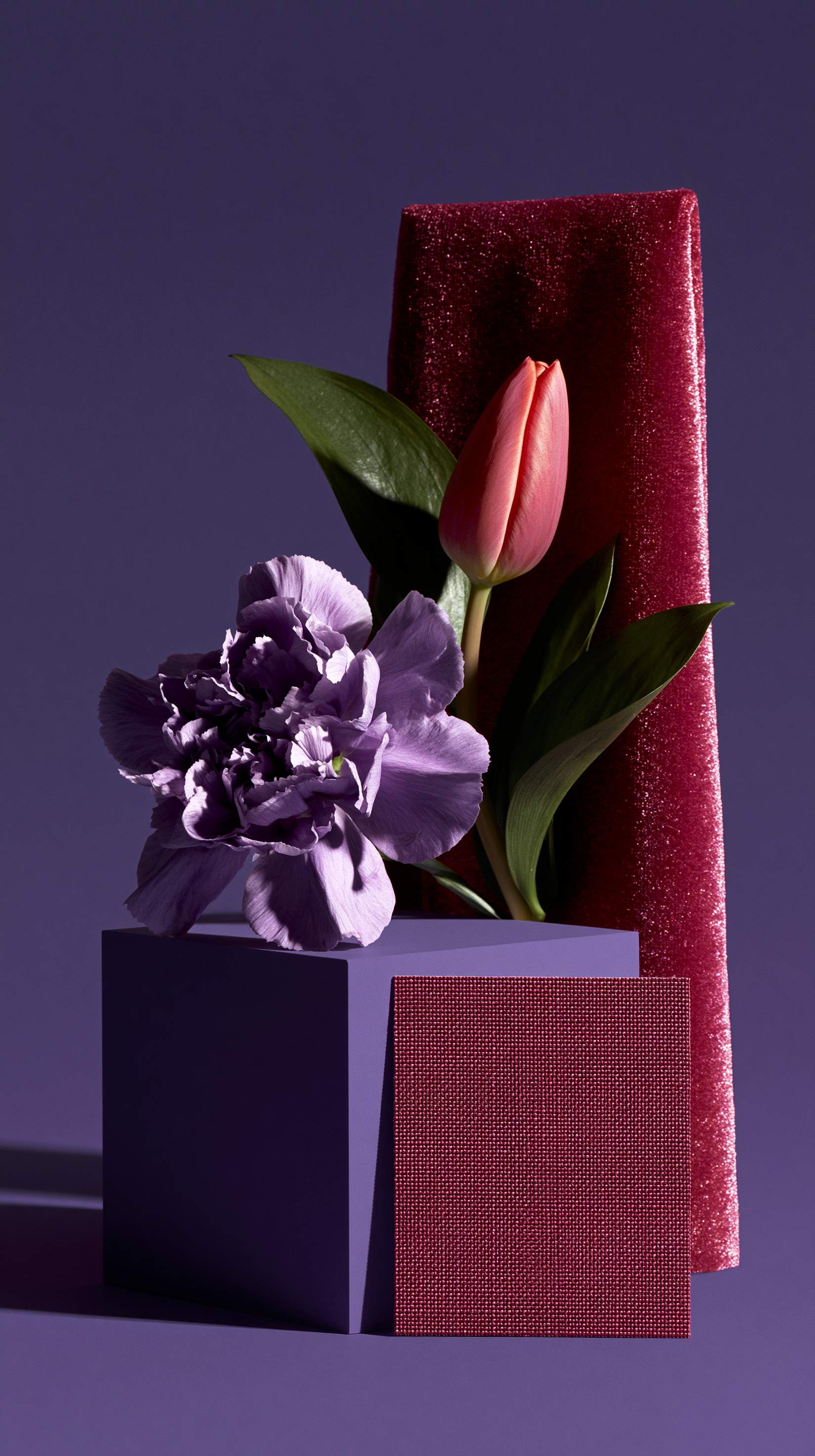 Seasonal color and material moodboard